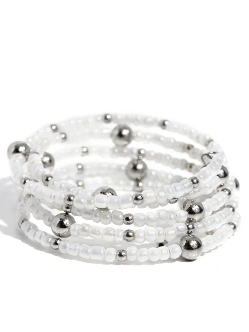 Paparazzi Refined Retrograde White Bracelet